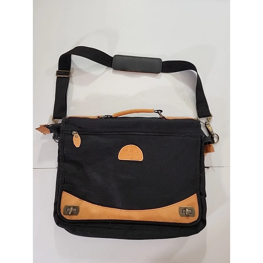 Vintage‎ Briefcase Computer Bag Travel Business Peaches and Cream 1980s